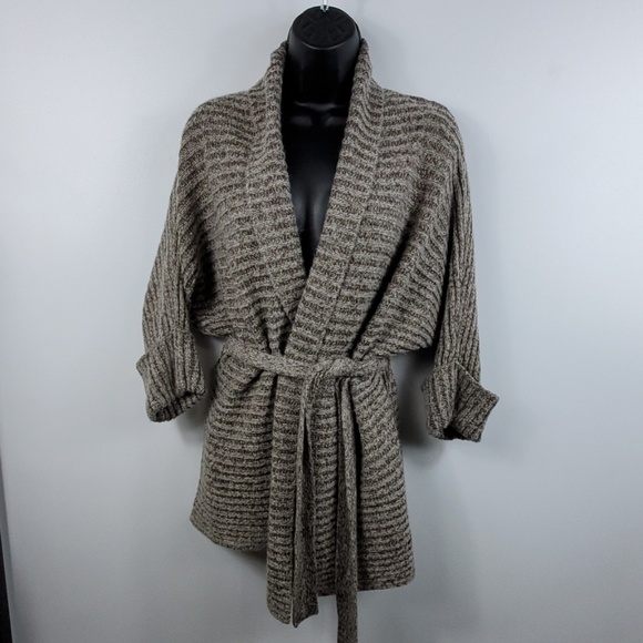 mac & jac Sweaters - Mac & Jac long tie sweater brown size M